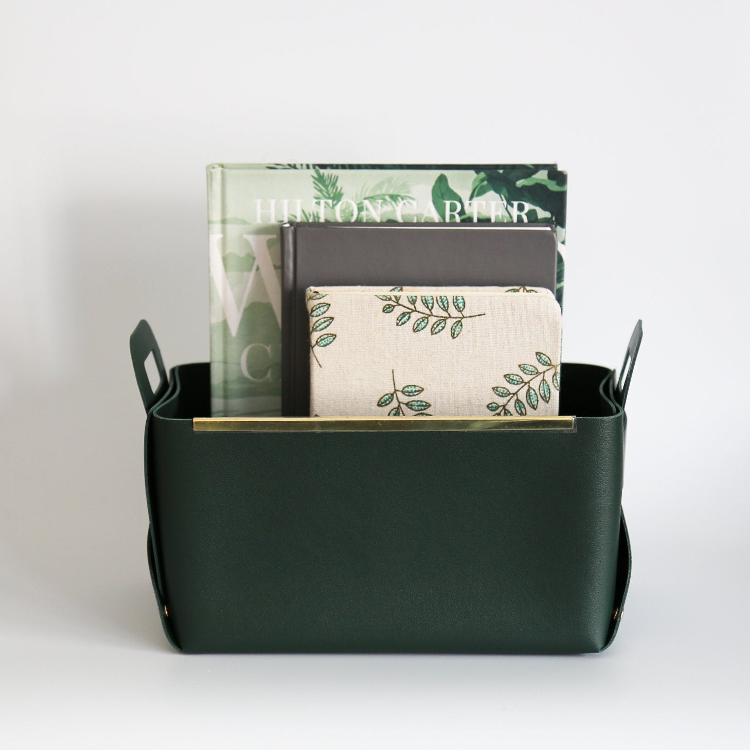 Storage Basket With Metal Edge