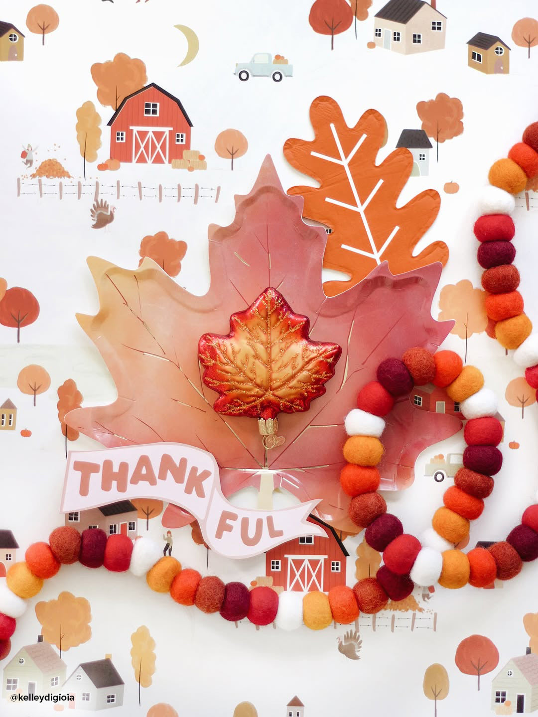 Red Maple Leaf Ornament
