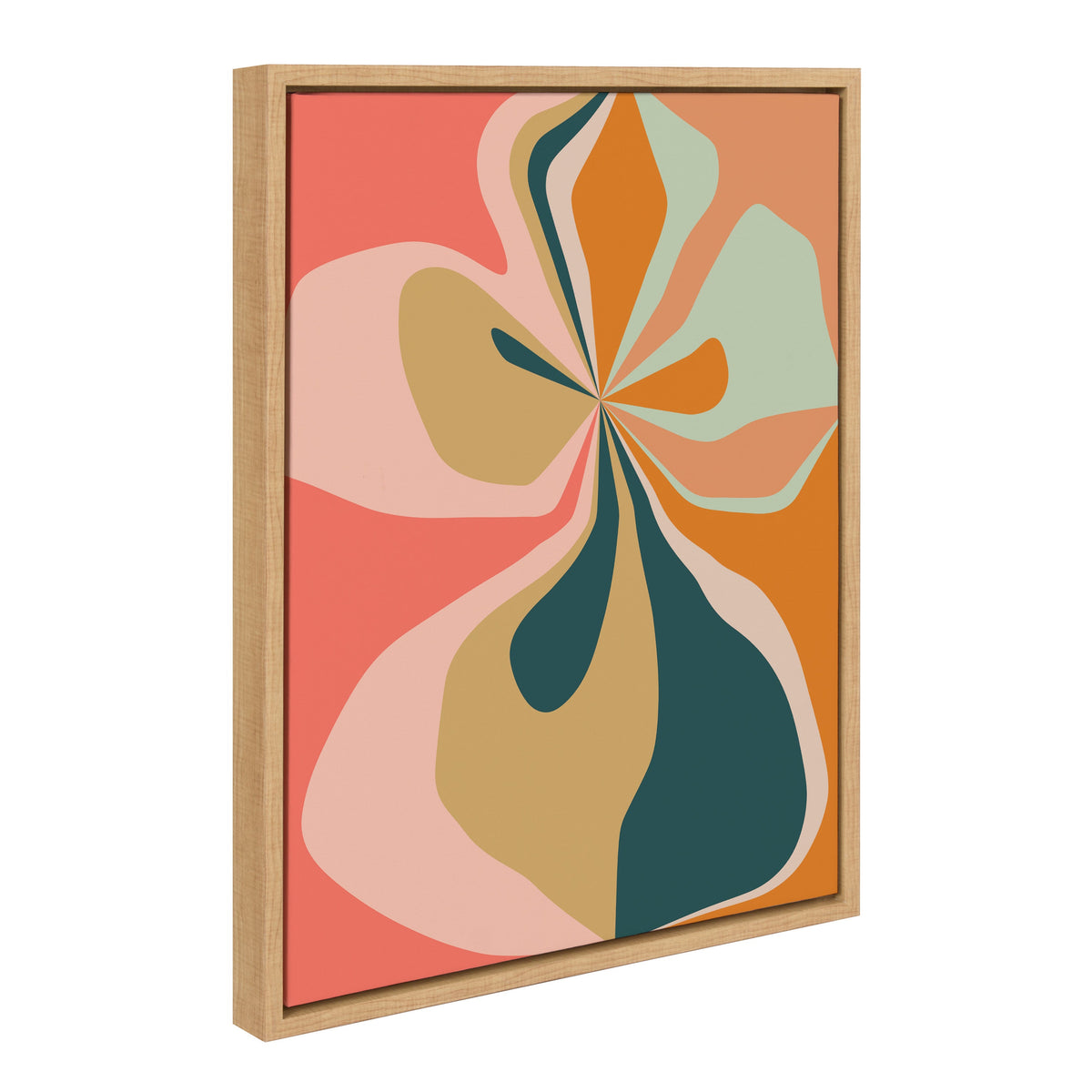 Sylvie Morning Hibiscus Framed Canvas by Alicia Bock
