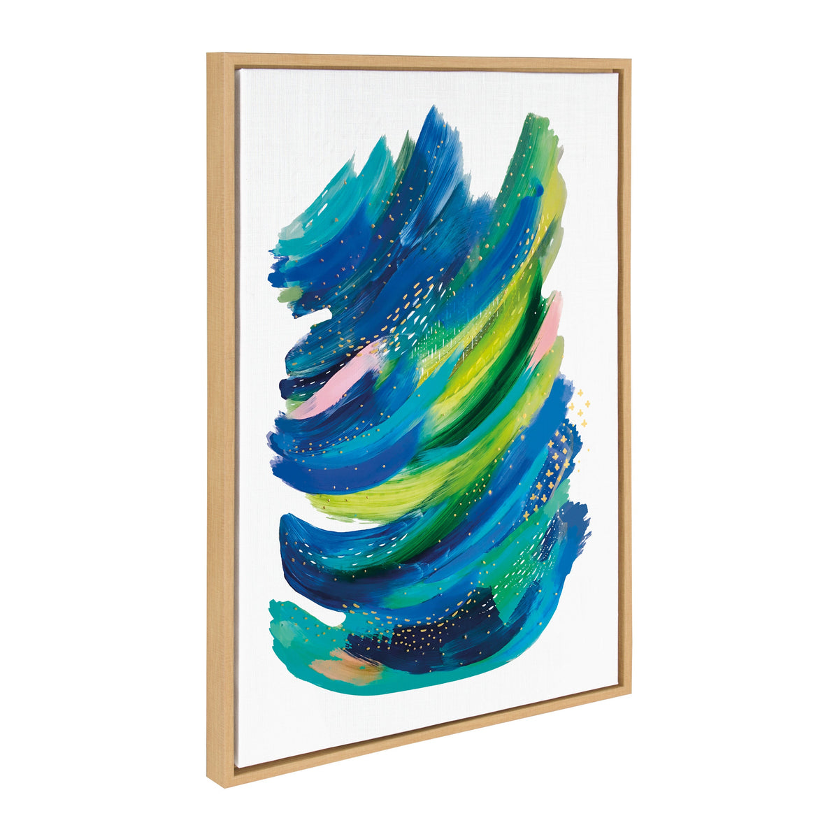 Sylvie Bright Abstract 2 Framed Canvas by Jessi Raulet of Ettavee