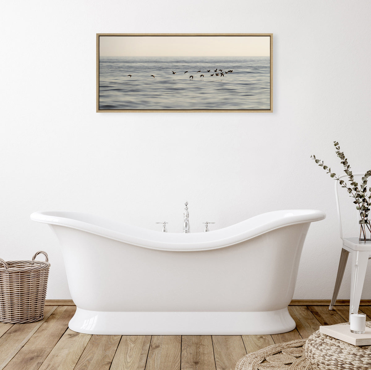 Sylvie Birds of a Feather Framed Canvas by Crystal Lynn Collins