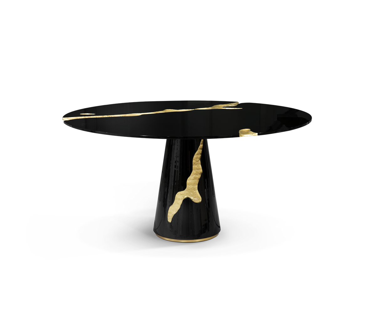 Lapiaz Black Dining Table by Boca do Lobo
