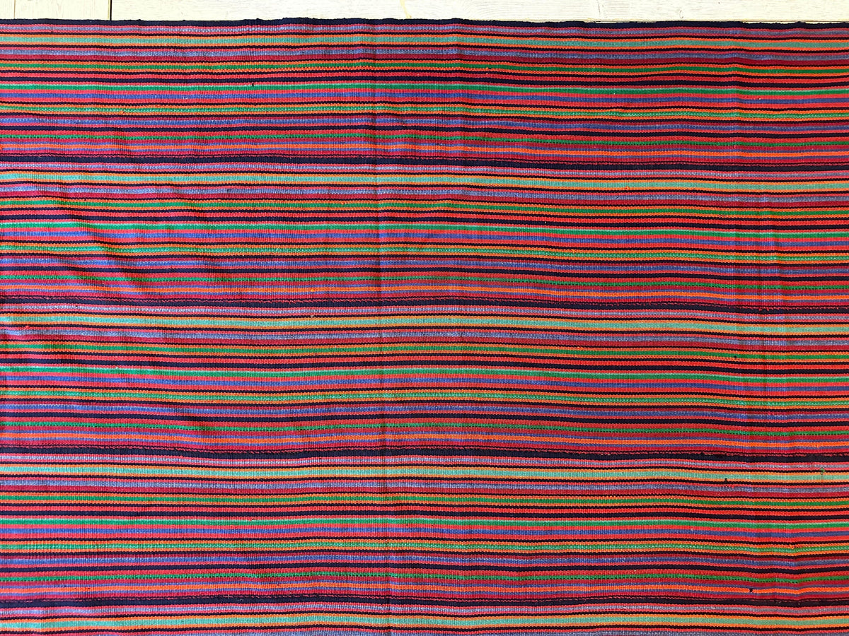 Antique Persian Kilim Rug 9x9 | Red, Purple & Burgundy | Hand-Woven Wool Flatweave - Rugistan, view 11