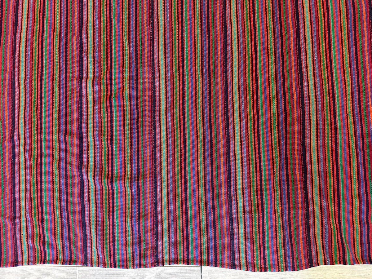 Antique Persian Kilim Rug 9x9 | Red, Purple & Burgundy | Hand-Woven Wool Flatweave - Rugistan, view 8
