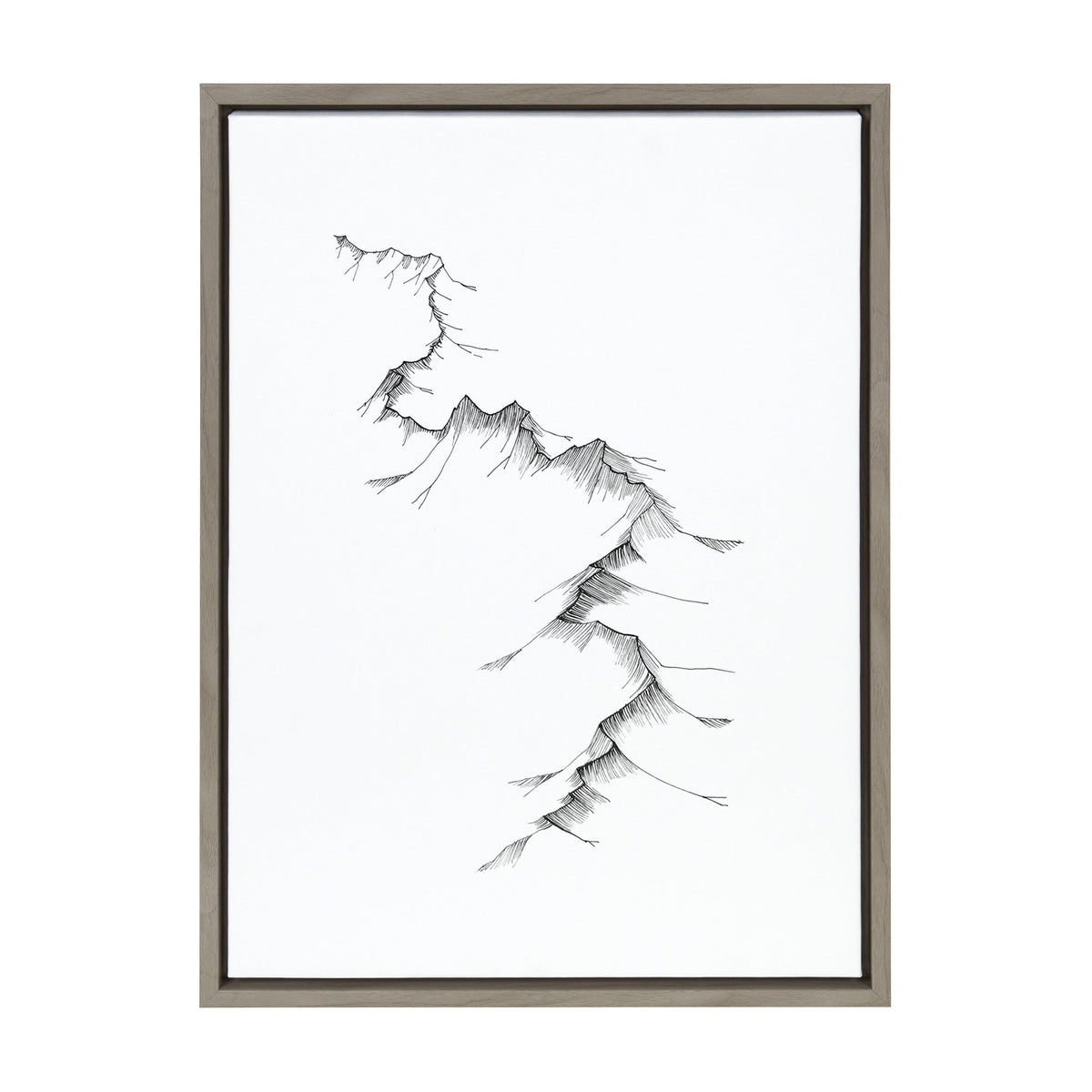 Sylvie Mountains Framed Canvas by Viola Kreczmer