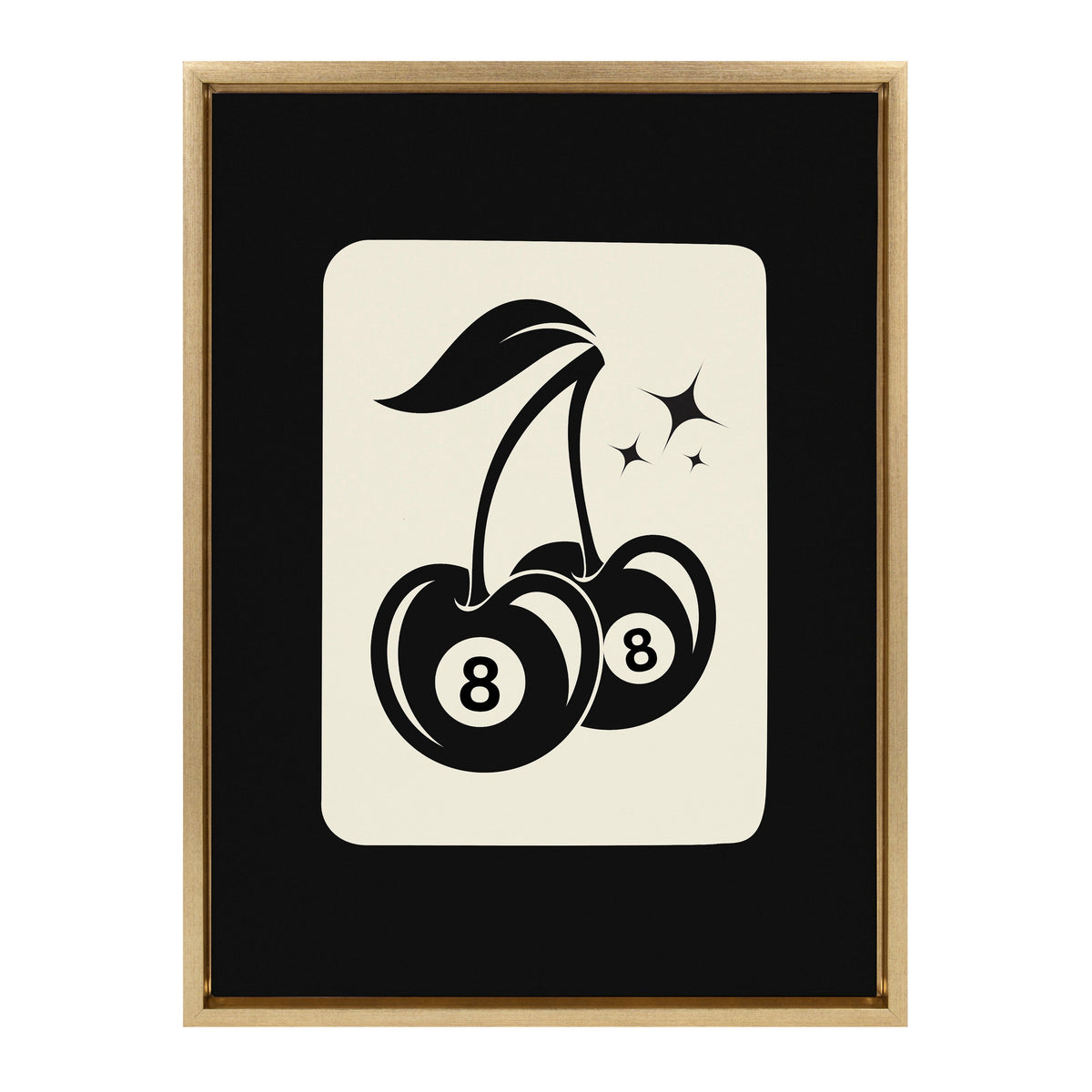 Sylvie Cherry Ball 8 Framed Canvas by Honey Island Studio