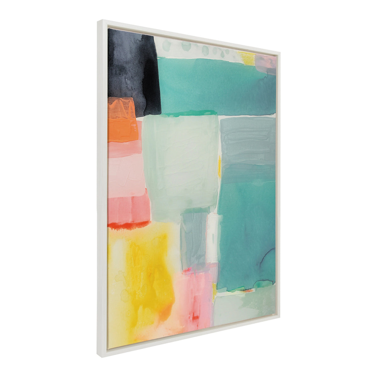 Sylvie United Colors I Framed Canvas by Amy Lighthall