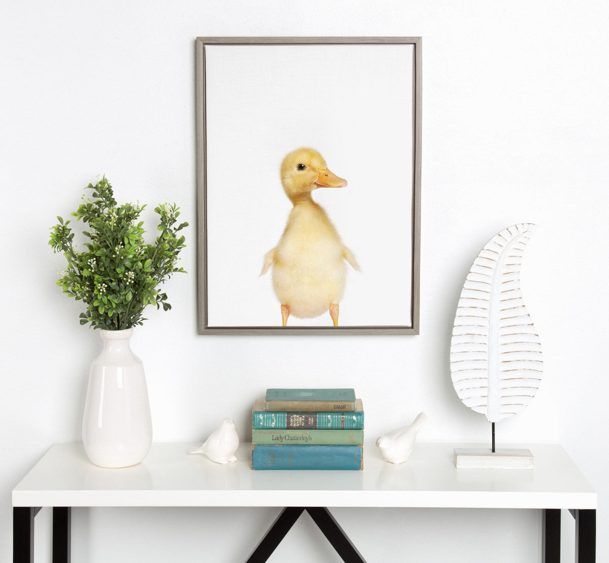 Sylvie Animal Studio Duck Framed Canvas by Amy Peterson Art Studio
