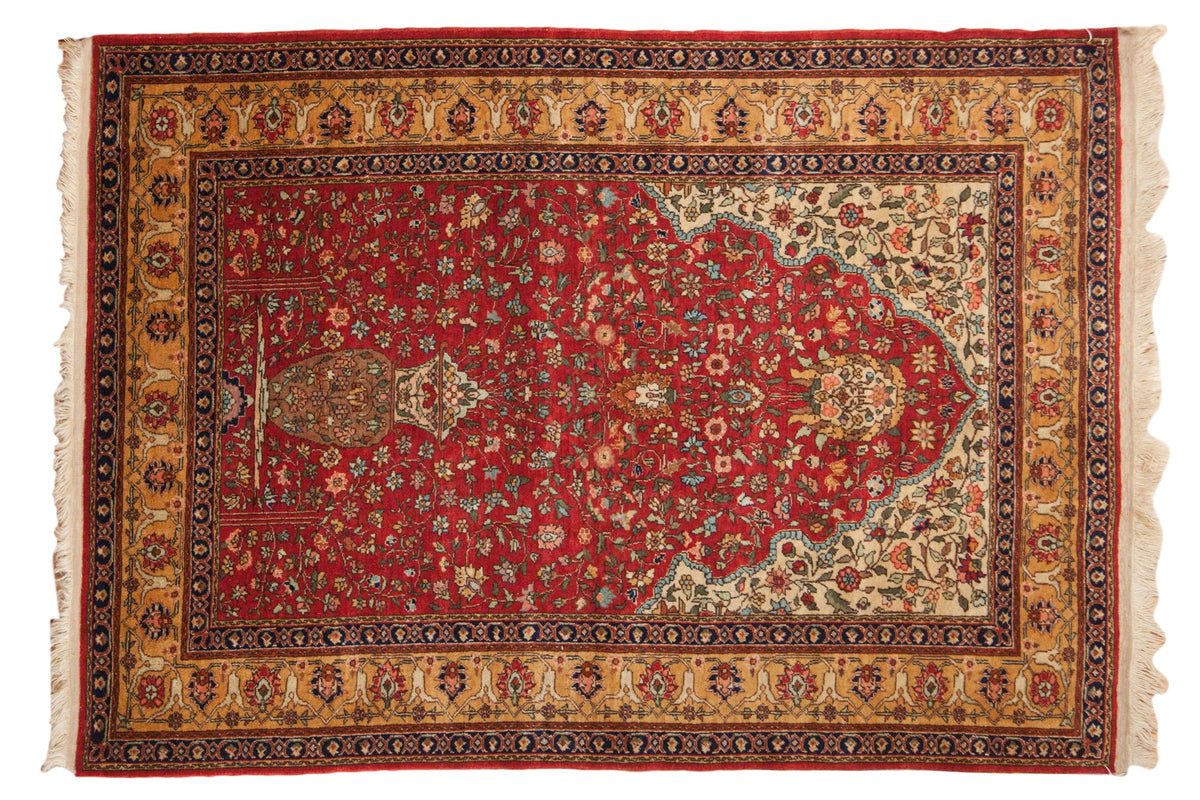 5x7.5 Vintage Romanian Hereke Design Rug