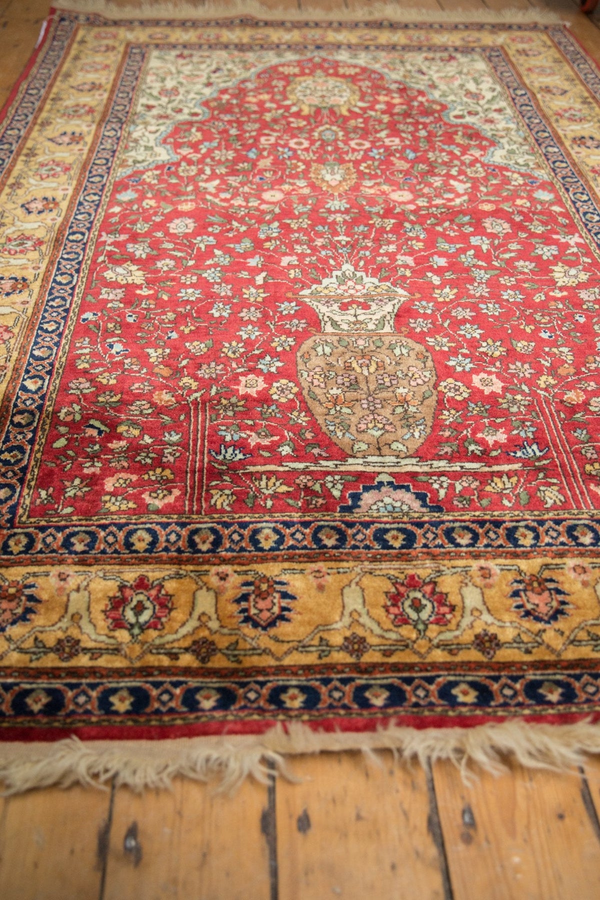 5x7.5 Vintage Romanian Hereke Design Rug
