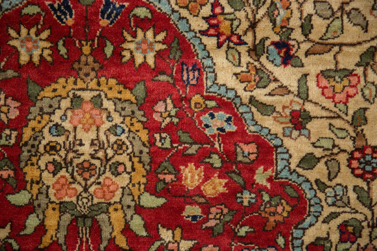 4.5x6.5 Vintage Romanian Hereke Design Rug