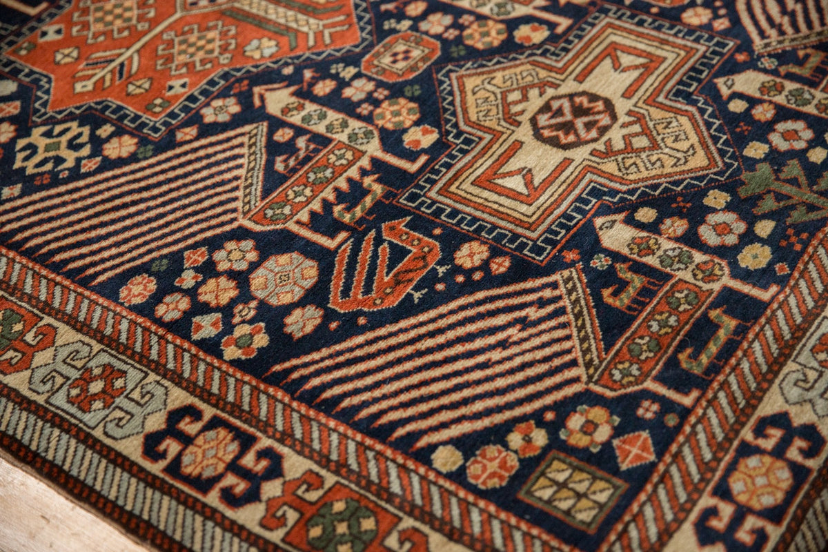 4x6.5 Vintage Romanian Akstafa Design Rug