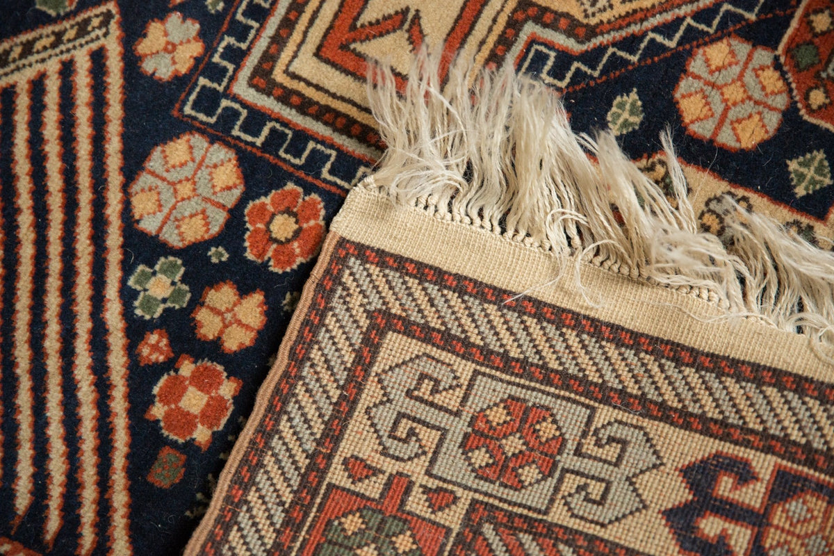 4x6.5 Vintage Romanian Akstafa Design Rug