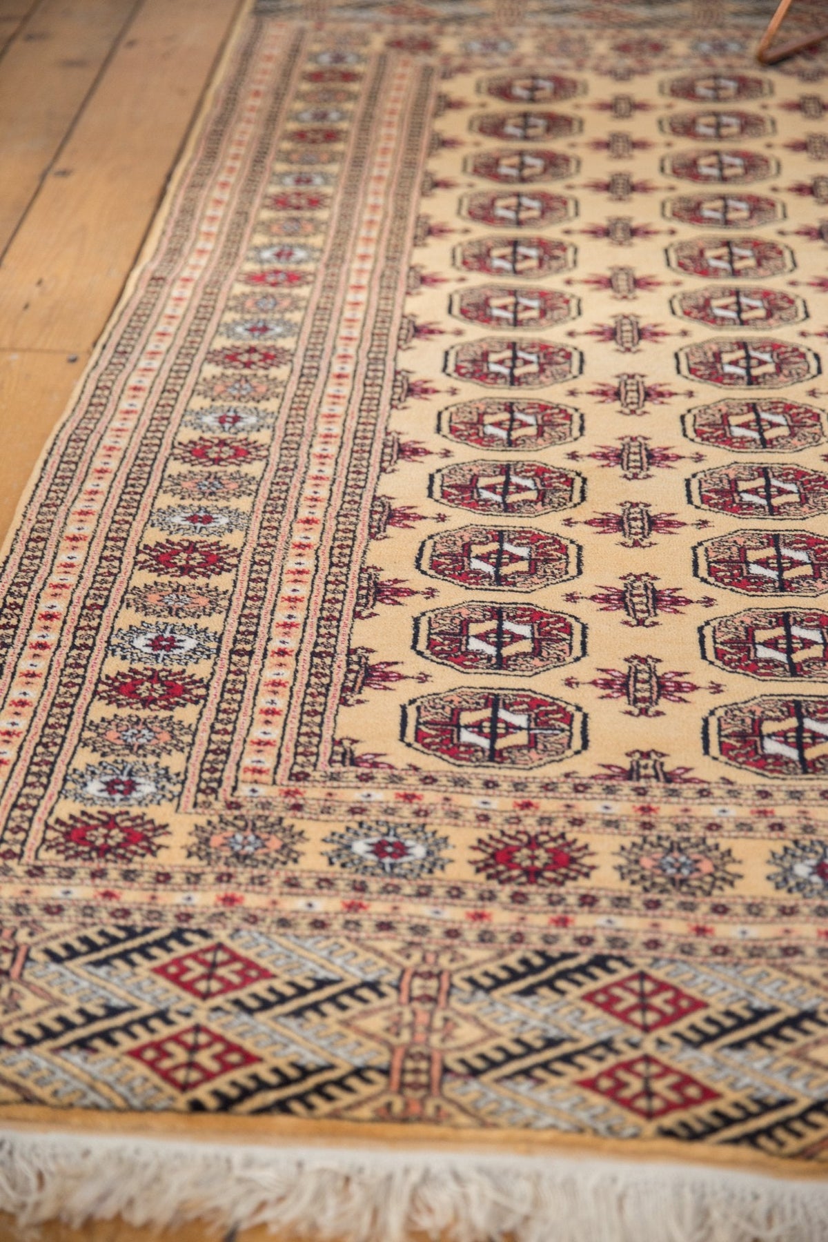 4x6.5 Vintage Pakistani Bokhara Design Rug