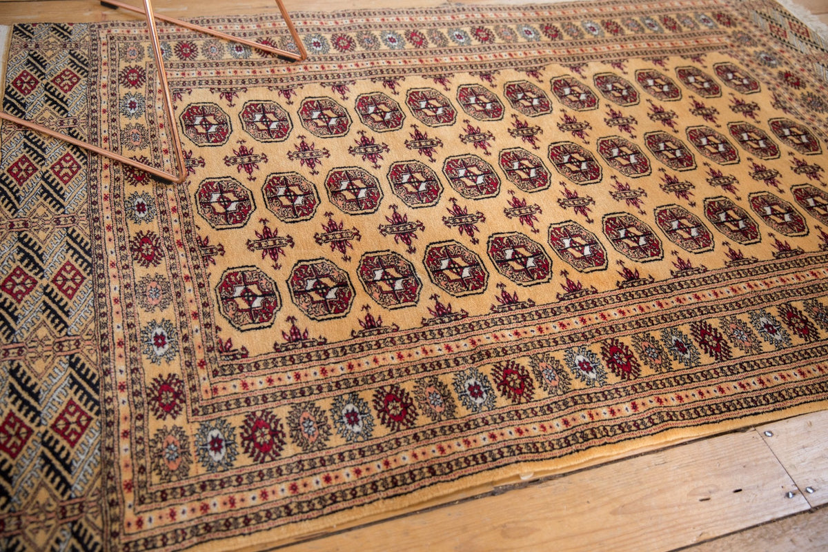 4x6.5 Vintage Pakistani Bokhara Design Rug
