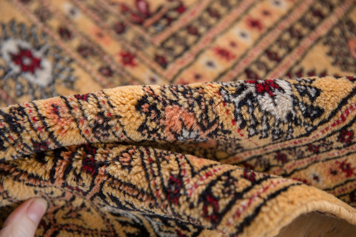 4x6.5 Vintage Pakistani Bokhara Design Rug