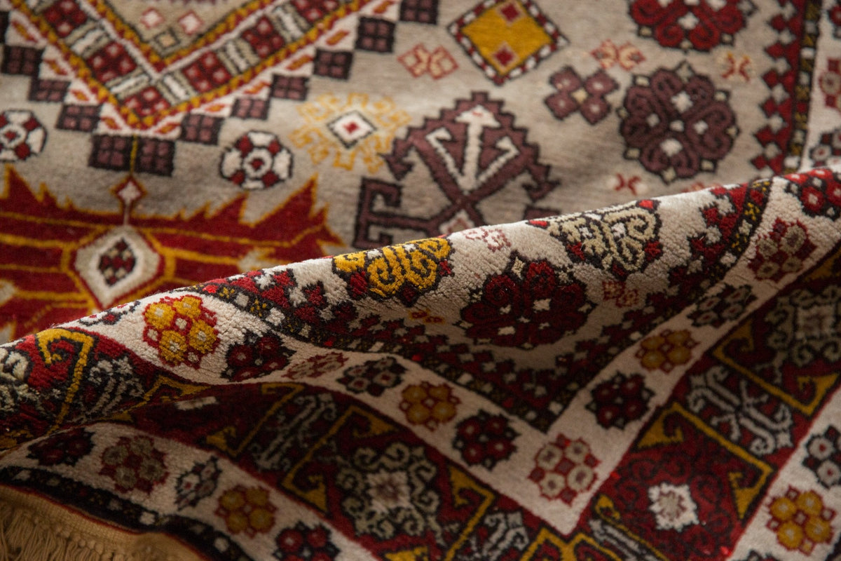 4x5.5 Vintage Romanian Shirvan Design Rug