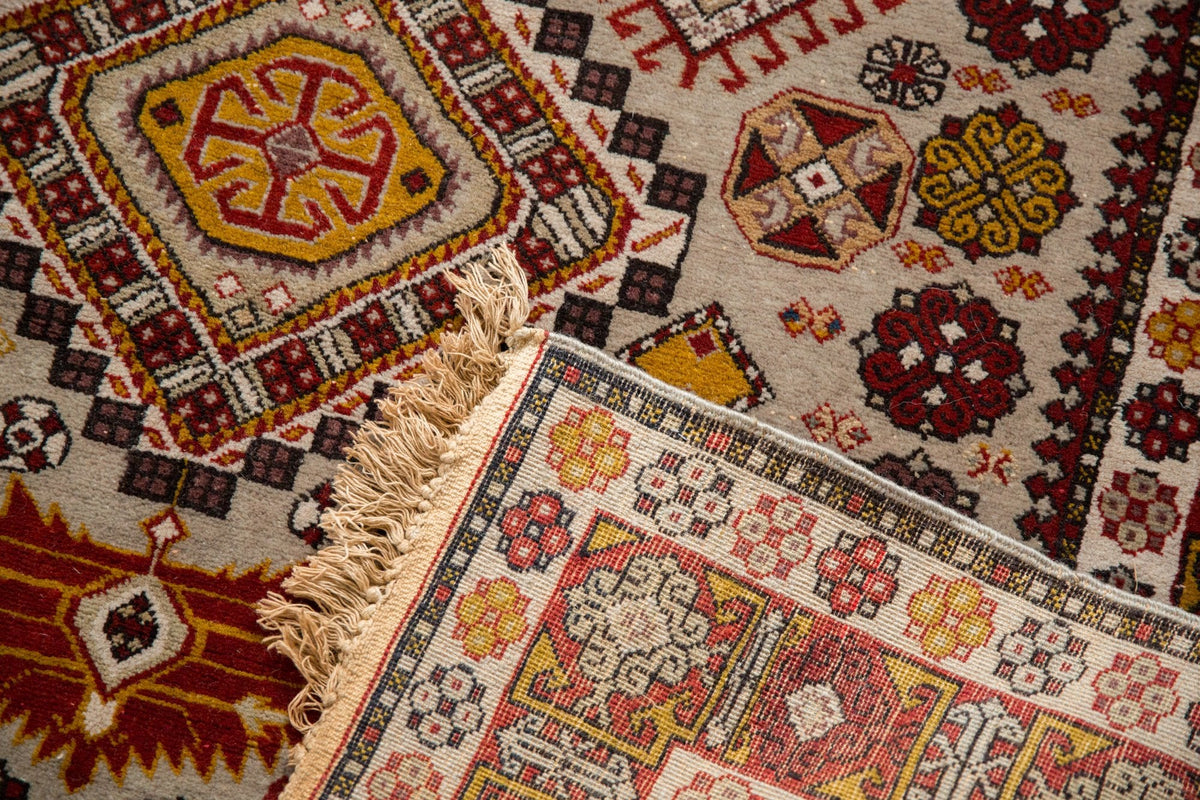 4x5.5 Vintage Romanian Shirvan Design Rug
