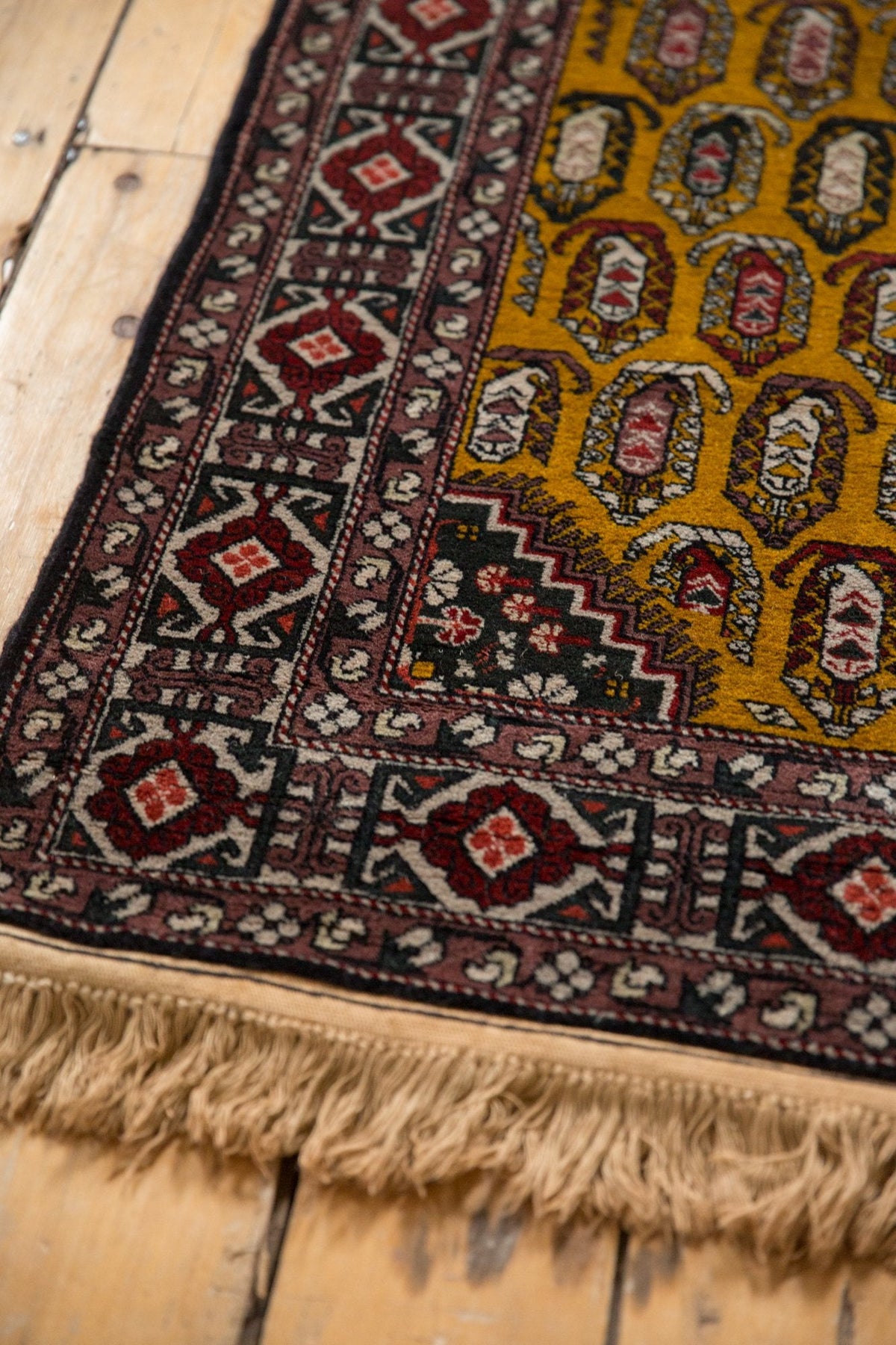 4x6.5 Vintage Romanian Shirvan Design Rug