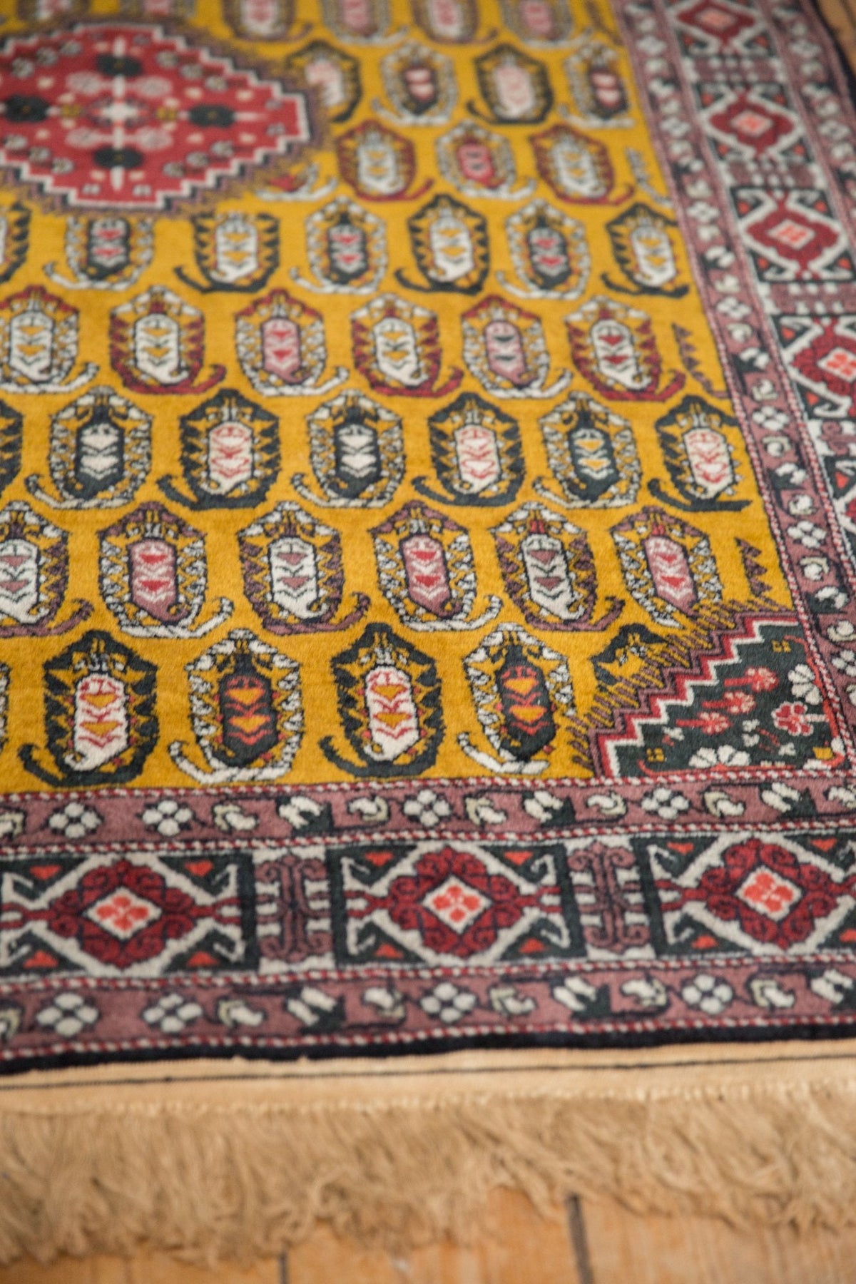 4x6.5 Vintage Romanian Shirvan Design Rug