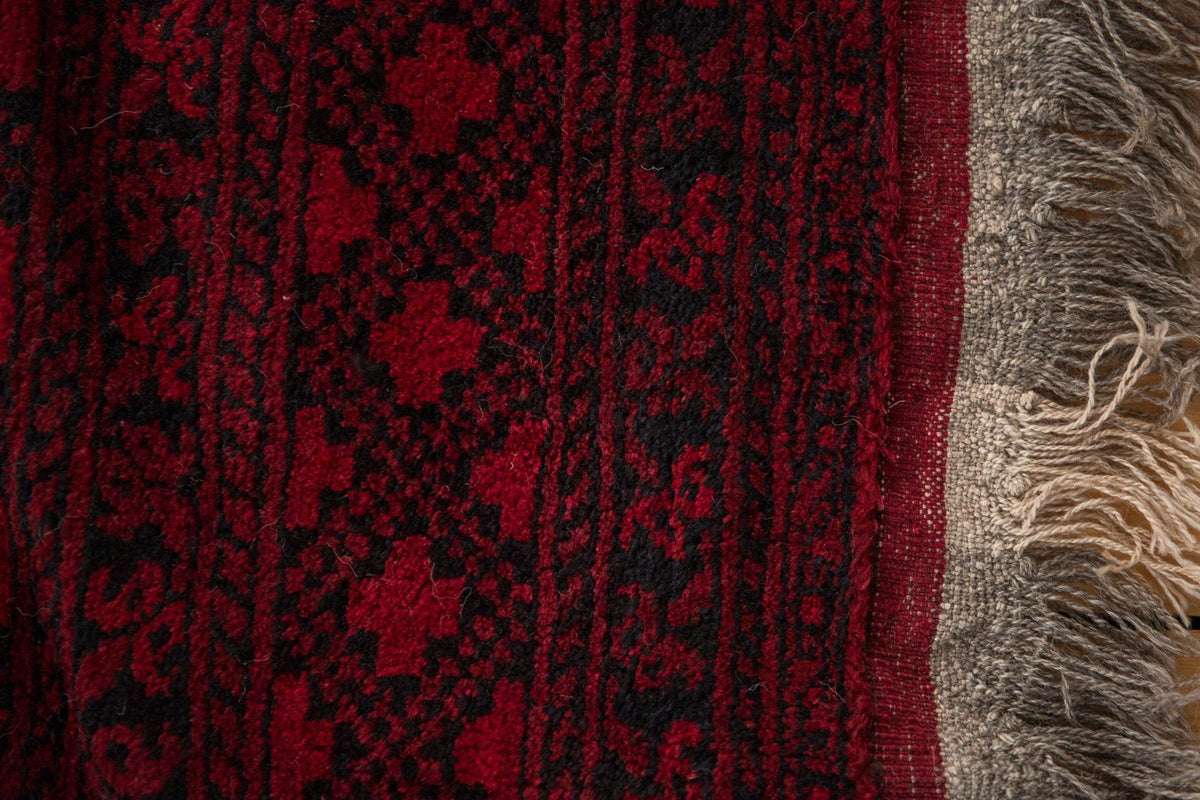9x12.5 Vintage Afghani Ersari Design Carpet
