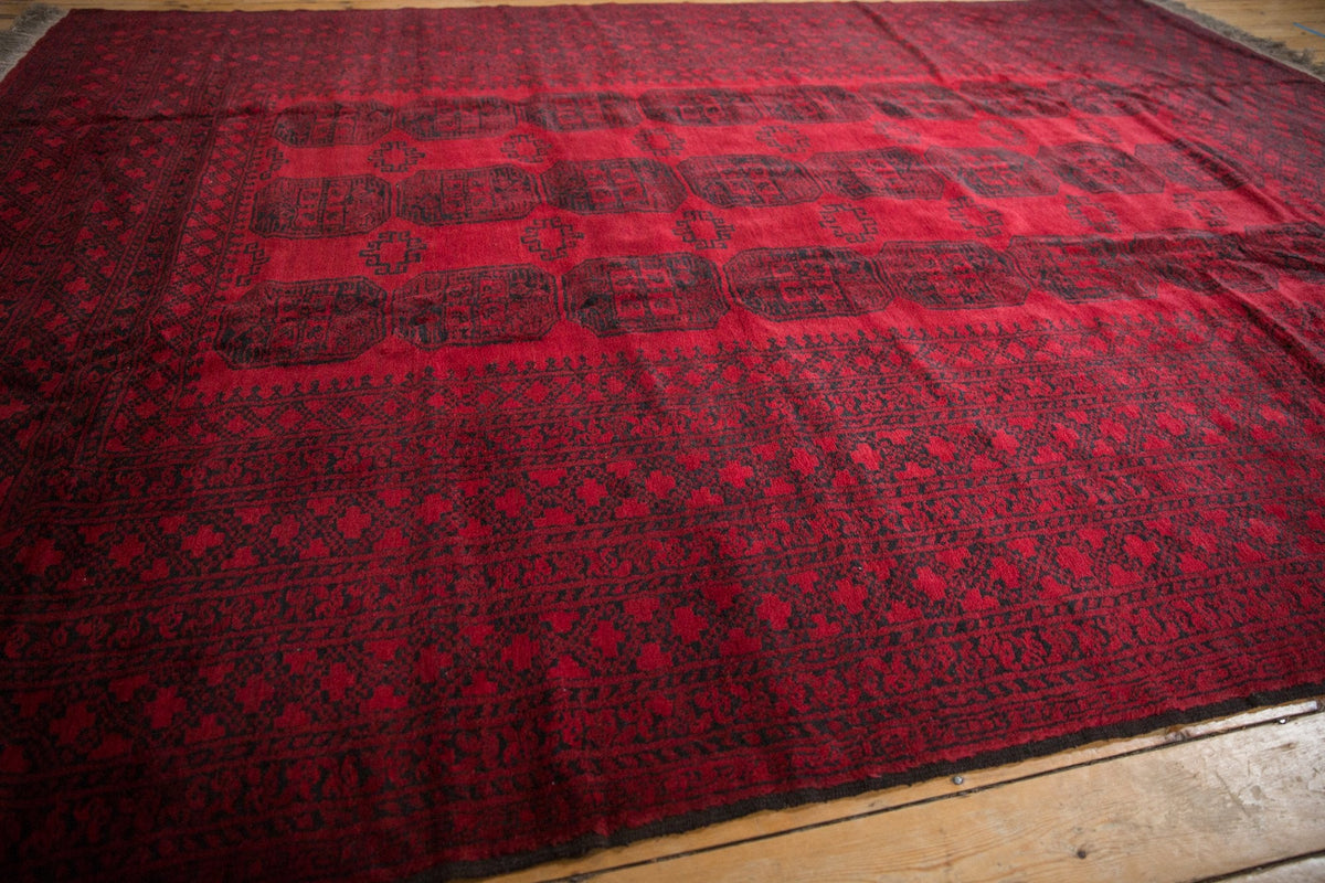 9x12.5 Vintage Afghani Ersari Design Carpet