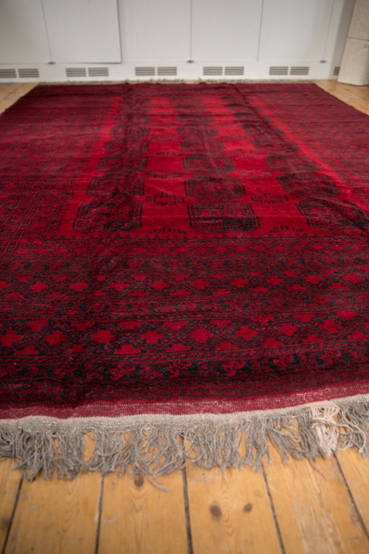 9x12.5 Vintage Afghani Ersari Design Carpet