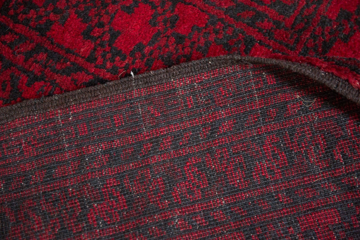 9x12.5 Vintage Afghani Ersari Design Carpet