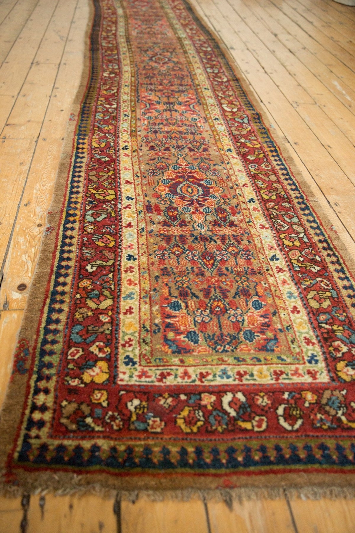 2.5x13.5 Antique Serab Rug Runner