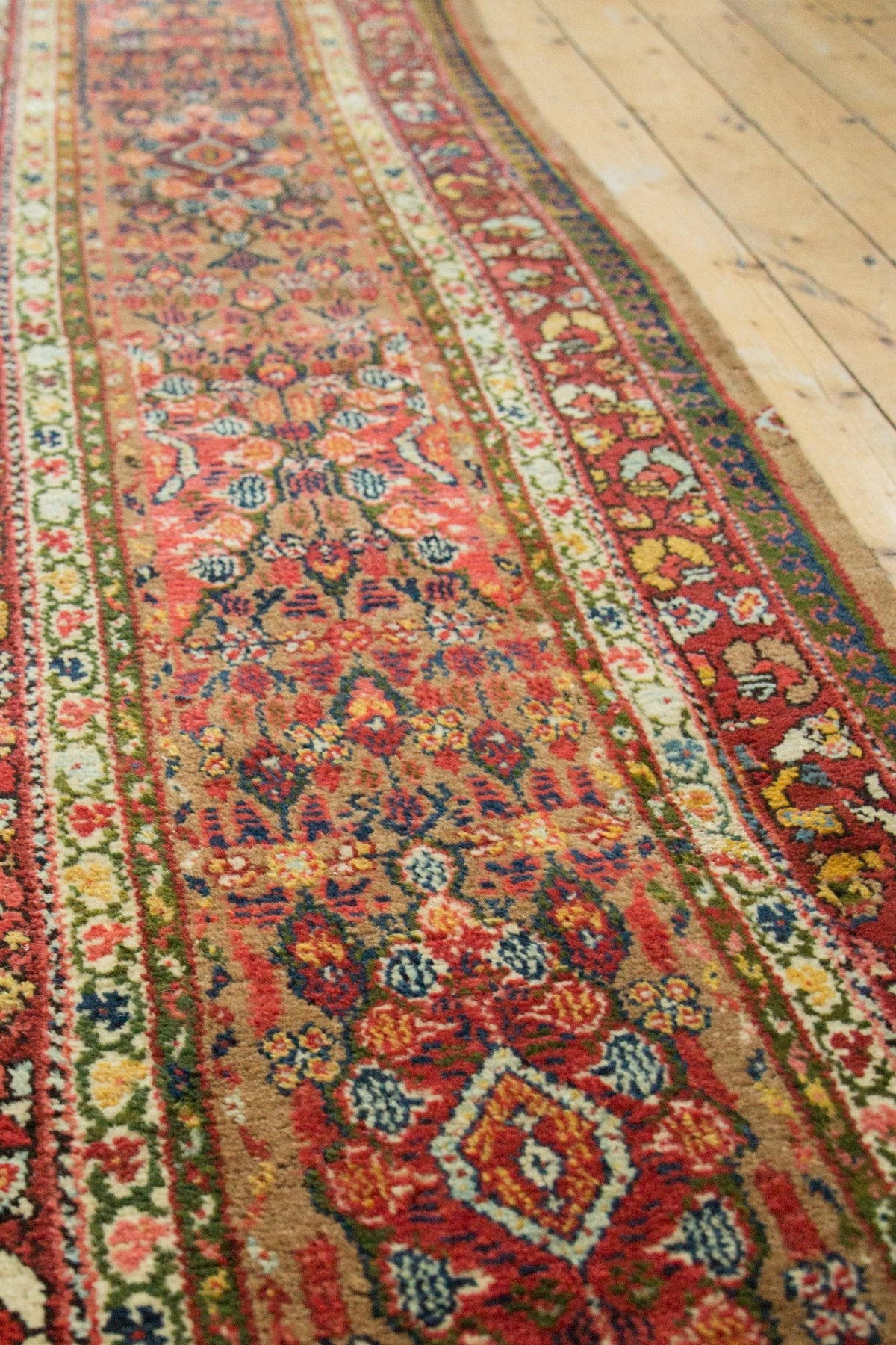 2.5x13.5 Antique Serab Rug Runner