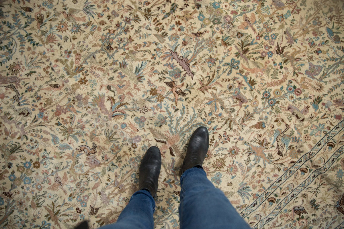 11x11.5 Vintage Tabriz Square Carpet