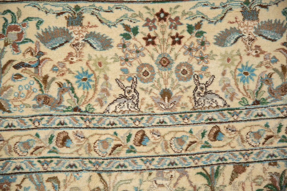 11x11.5 Vintage Tabriz Square Carpet