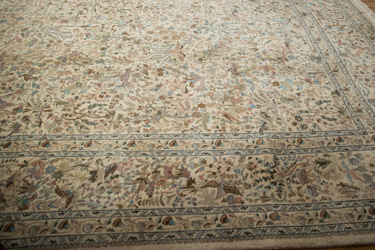 11x11.5 Vintage Tabriz Square Carpet