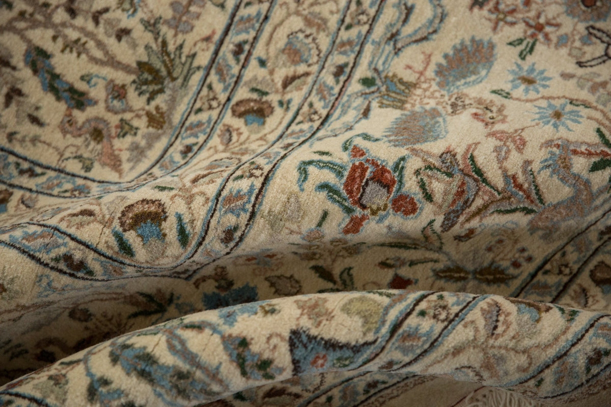 11x11.5 Vintage Tabriz Square Carpet