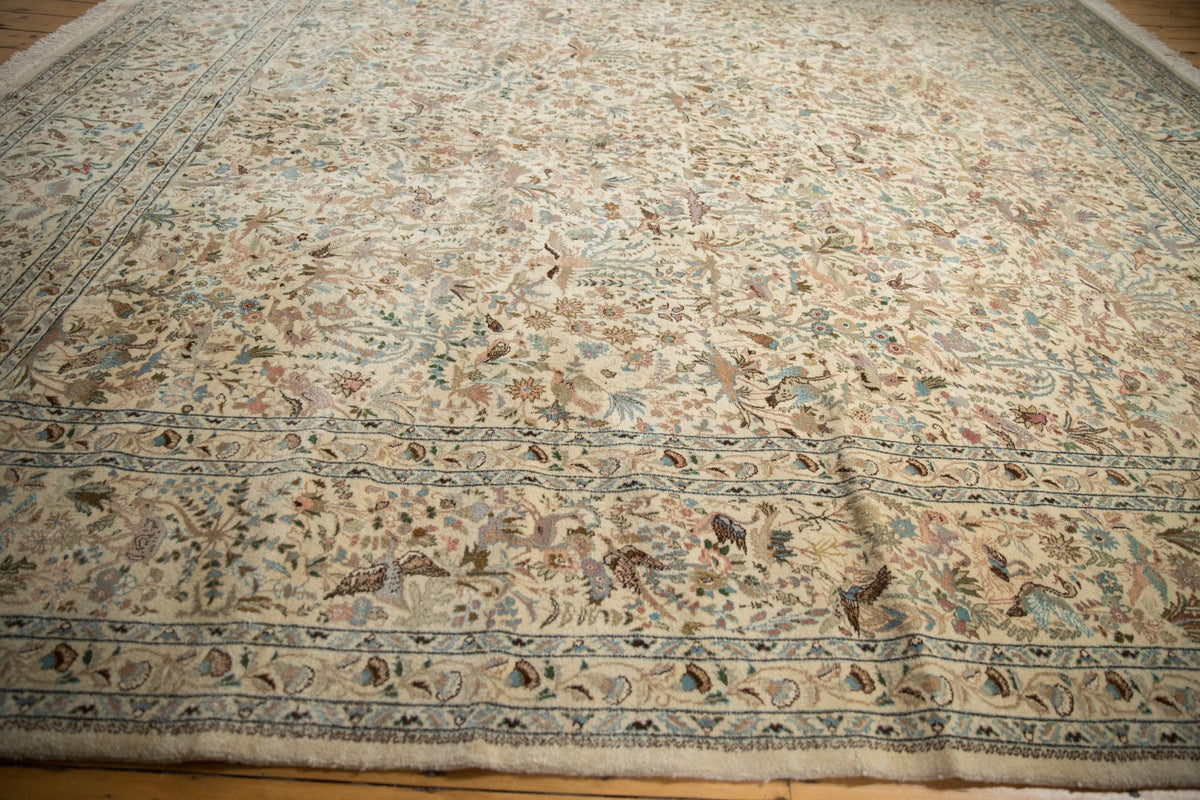 11x11.5 Vintage Tabriz Square Carpet