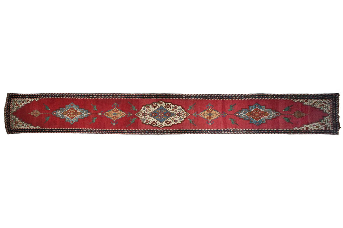 3.5x24 Antique Karabagh Rug Runner