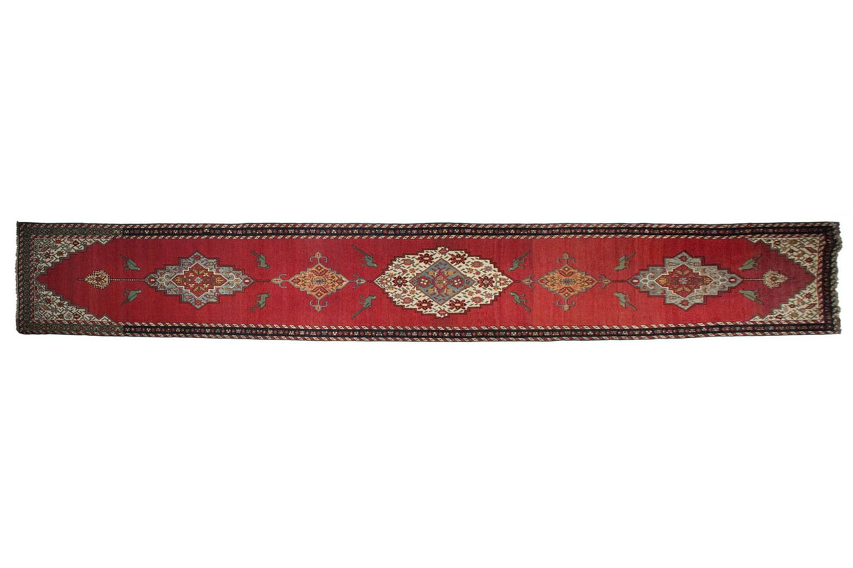 3.5x22 Antique Karabagh Rug Runner