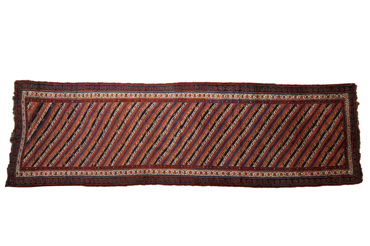 4x14 Antique Kurdish Rug Runner