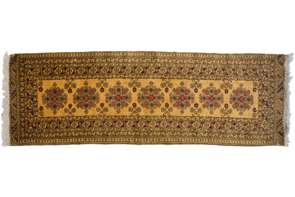2.5x9.5 Vintage Daulatabad Rug Runner