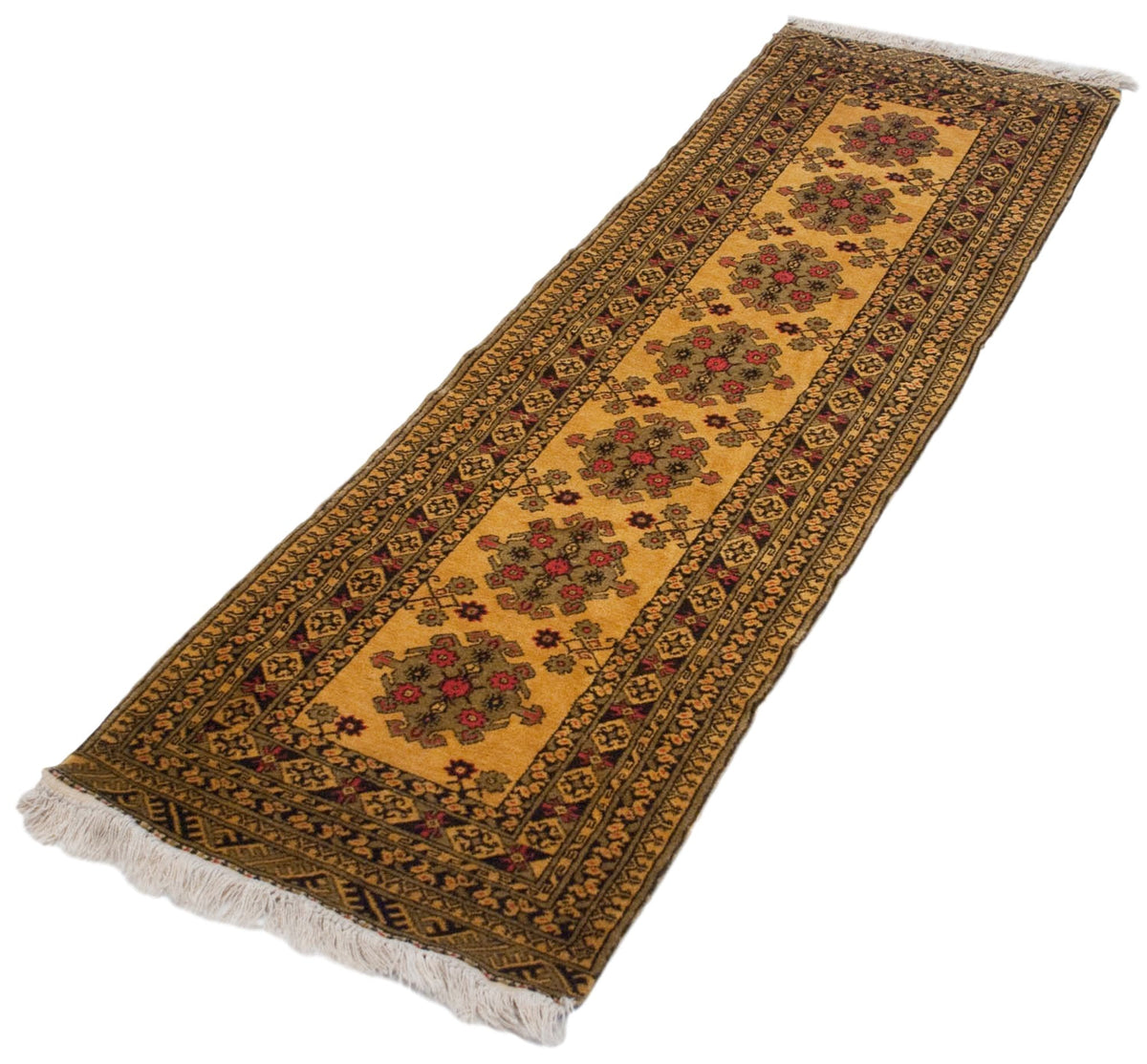 2.5x9.5 Vintage Daulatabad Rug Runner