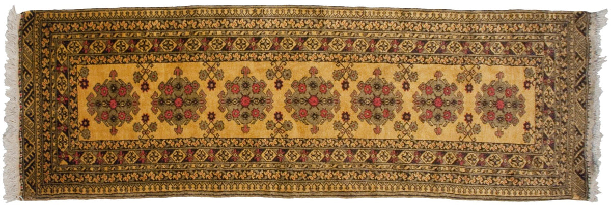 2.5x9.5 Vintage Daulatabad Rug Runner
