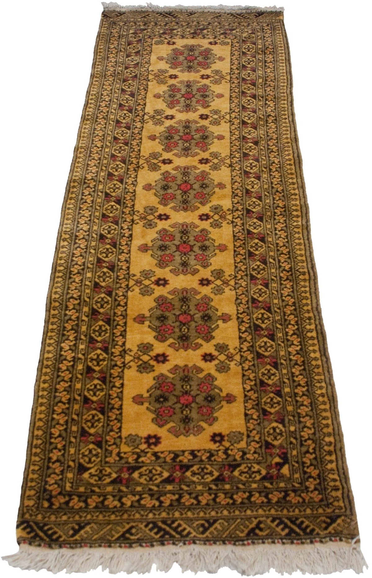 2.5x9.5 Vintage Daulatabad Rug Runner