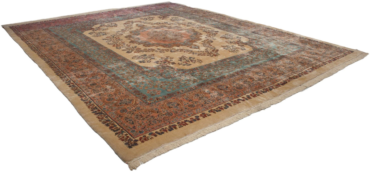 13.5x16 Vintage Fine Kerman Carpet