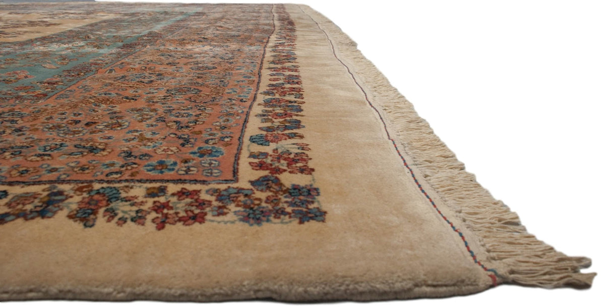13.5x16 Vintage Fine Kerman Carpet