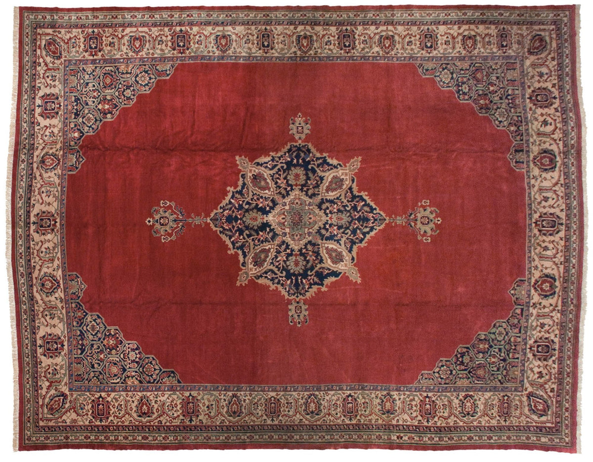 15x19.5 Vintage Oushak Carpet
