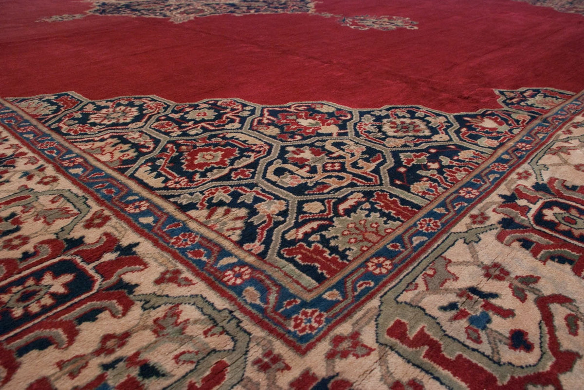 15x19.5 Vintage Oushak Carpet