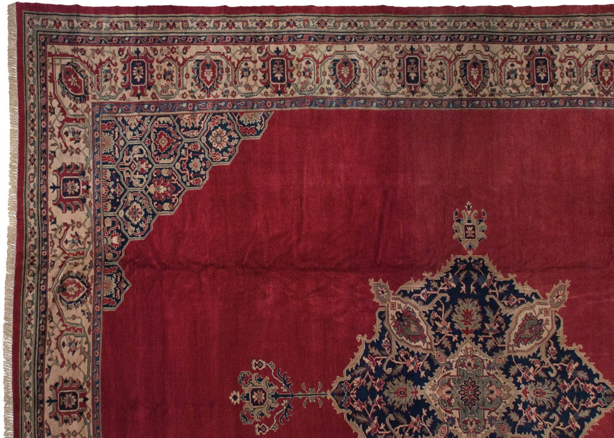 15x19.5 Vintage Oushak Carpet