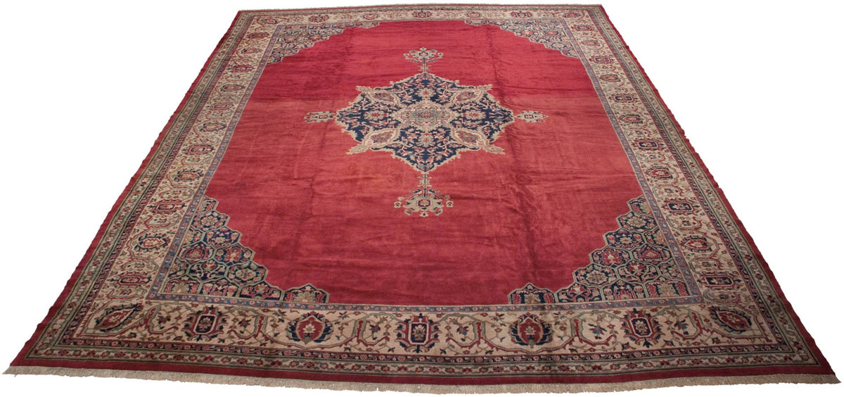 15x19.5 Vintage Oushak Carpet