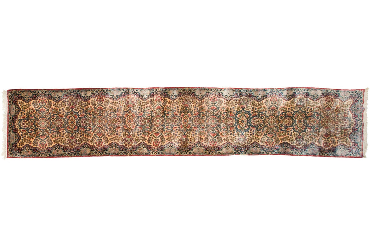3x15.5 Vintage Kerman Rug Runner