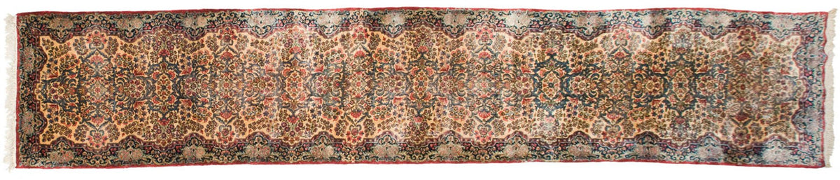 3x15.5 Vintage Kerman Rug Runner